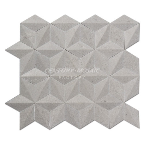 Rhombus-Marble-Mosaic-Tile-CTR-MM-D17002-Cinderella-Diamond-1