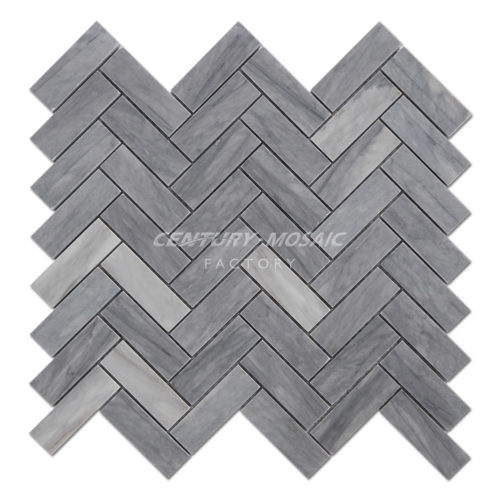 centurymosaic-Latin-Gray-1x3-Herringbone-Marble-Mosaic-Tile-Collection-1