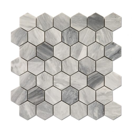 centurymosaic-carrara-gray-2-inch-hexagon-mosaic-tile